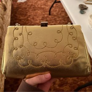 Vintage 1960s Gold Evening Bag